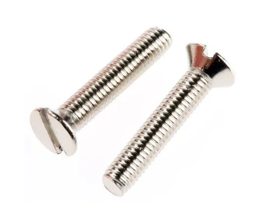 63-7574-58 RS Pro, M3 Countersunk Head, 16mm Brass Slot Nickel Plated0.5 482-9209