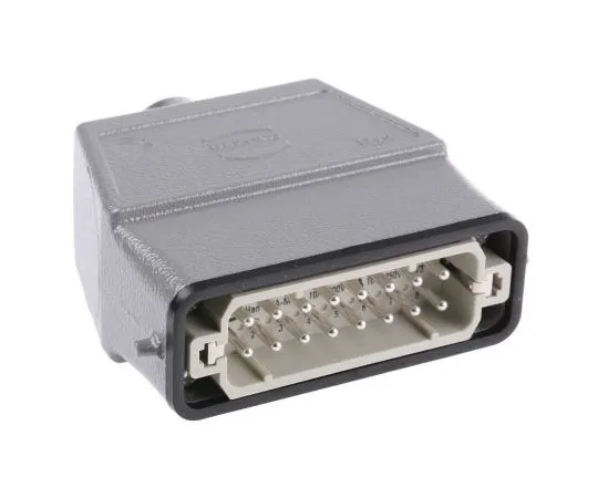 63-7567-57 Han A Series 16 + PE Way Male 16A Coupler Kit, includes Hood, Insert 09200160440+09200162612