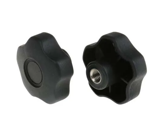 63-7715-14　RS PRO Black Thermoplastic Knob, M10 x 15　702-7661