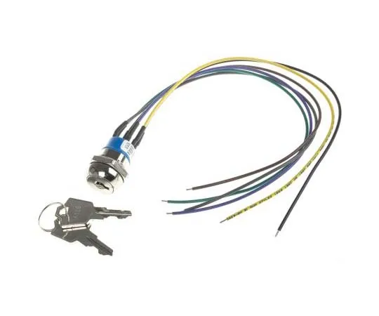 63-7699-84　Key Switch, Double Pole Single Throw (DPST), 4 A @ 28 V dc 2-Way, -30 → +85°C　JD9O126W