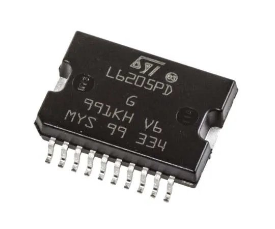 63-7744-73　STMicroelectronics L6205PD,  Brushed Motor Driver IC, 52 V 2.8A 20-Pin, PowerSO　L6205PD