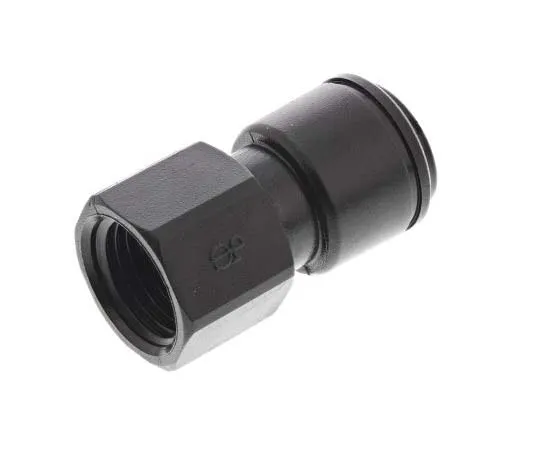 63-7718-61 John Guest Hydraulic Straight Compression Tube Fitting PM450812E, 1/4 in PM450812E