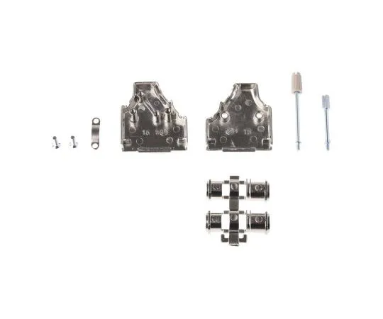63-7585-50 MH Connectors MHDM35 Series Zinc Angled D-sub Connector Backshell, 15 Way, Strain Relief MHDM35-15-K