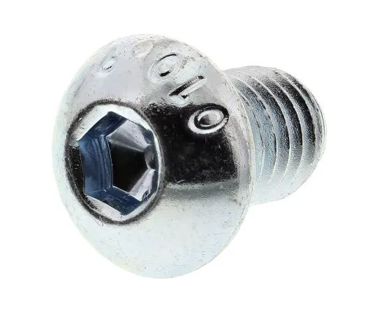 63-7577-19 RS PRO M8 x 12mm Hex Socket Button Screw Bright Zinc Plated Steel 483-9701