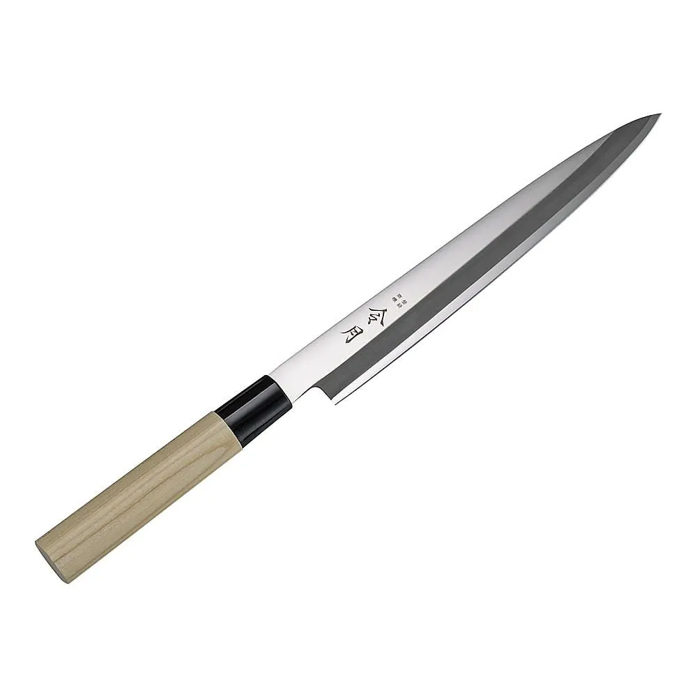 65-3870-67 Ryogetsu Stainless Steel Japanese Hocho-Yanagi Blade (Single-Flute) 21 cm FC-1076