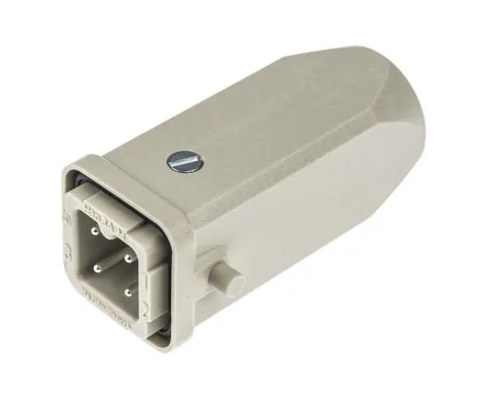 63-7567-45 Han A Series 3 + PE Way Male 10A Locking Lever Kit, includes Hood, Insert 09200030420+09200032611