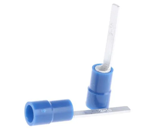 63-7636-66 RS PRO No Insulated Crimp Blade Terminal 18mm Blade Length, 1.5mm² to 2.5mm², 16AWG to 14AWG, Blue 613-9750
