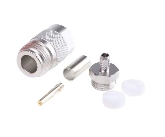 63-7741-92 Telegartner 50Ω Straight Cable Mount N Type Connector, jack, Solder Termination, 0 → 11GHz, RG142 B/U, RG223/U, J01021H0097