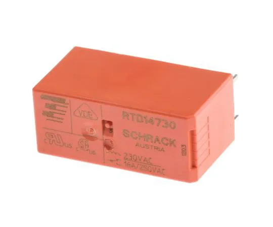 63-7679-82 TE ConnectivityRT1 SPDT Non-Latching Relay PCB Mount, 230V Coil, 16A RTD14730