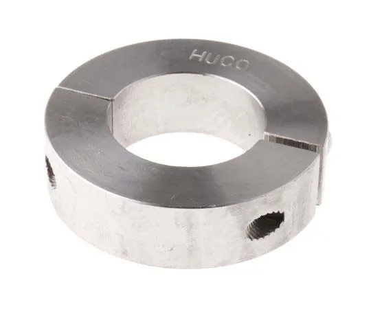 63-7702-64 Huco Collar Two Piece Clamp Screw, Bore 30mm, OD 54mm, W 15mm, Stainless Steel 46202030