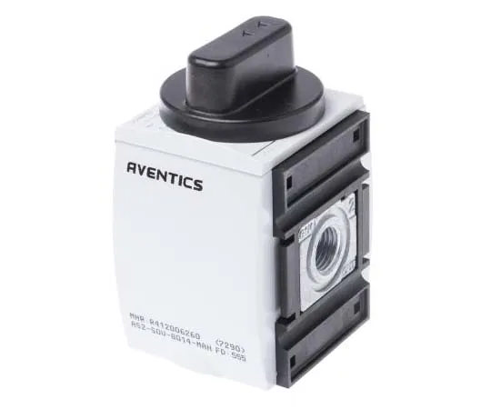63-7716-62 Aventics Rotary Knob 3/2 Pneumatic Manual Control Valve AS2-SOV Series R412006260