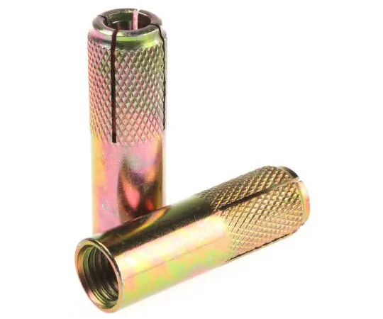 63-7643-44 RS Steel Drop In Anchor M16, fixing hole diameter 20mm, length 65mm 622-2155