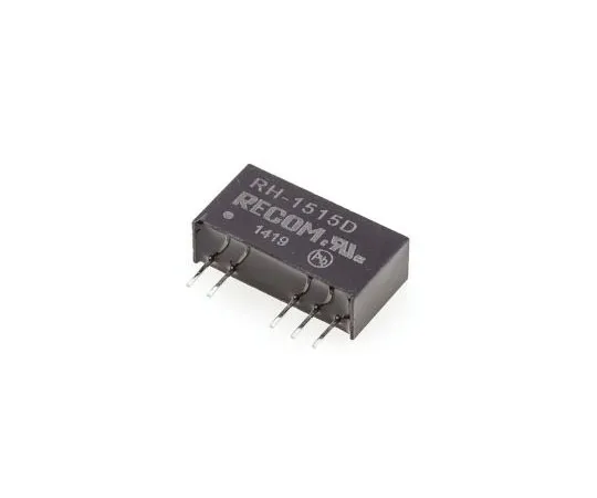 63-7672-53 Recom RH 1W Isolated DC-DC Converter Through Hole, Voltage in 13.5 → 15.5 V dc, Voltage out ±15V dc RH-1515D