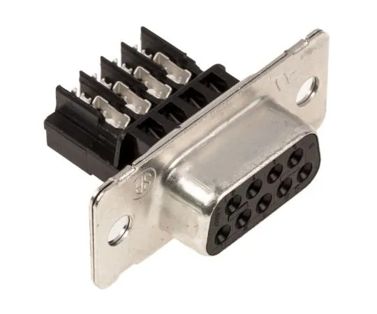 63-7618-50 TE Connectivity AMPLIMITE HDE-20 Series 2.74mm Pitch 9 Way IDC D-sub Connector, Socket, Steel Shell 1-745491-7