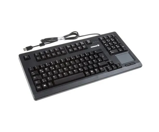 63-7613-52 Cherry Wired Black USB Compact Keyboard, QWERTZ G80-11900LUMDE-2
