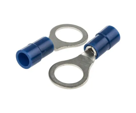63-7636-50 RS PRO Insulated Ring Terminal, M8 Stud Size, 1.5mm² to 2.5mm² Wire Size, Blue 613-9362