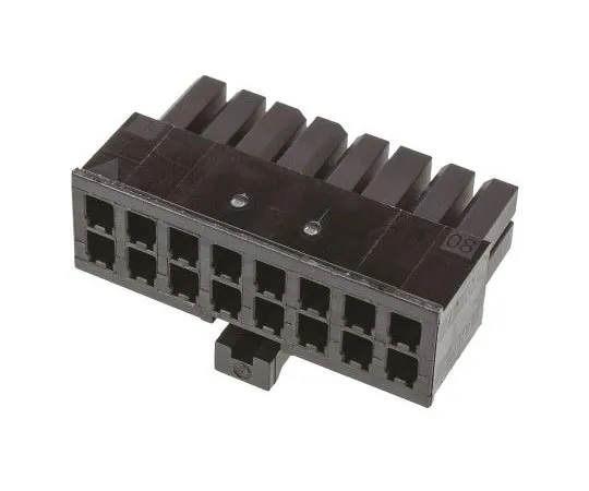 63-7588-83 TE Connectivity Micro MATE-N-LOK Female Connector Housing, 3mm Pitch, 16 Way, 2 Row 1-794617-6