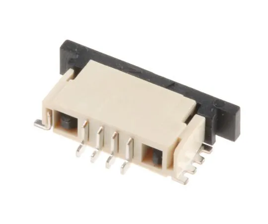 63-7616-32 TE Connectivity FPC 1mm Pitch 4 Way Right Angle SMT Female FPC Connector, ZIF Bottom Contact 84952-4