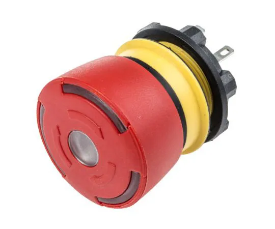 63-7570-60 EAO, Red, Twist to Reset 32mm Mushroom Head Emergency Button 84-5031.2B20