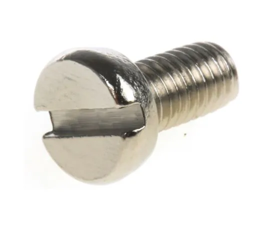 63-7574-98 RS Pro, M3 Cheese Head, 6mm Brass Slot Nickel Plated0.5 482-9754