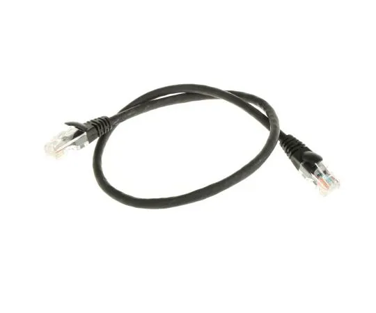 63-7653-34 RS Pro Black LSZH Cat5e Cable U/UTP, 500mm Male RJ45/Male RJ45 657-2062