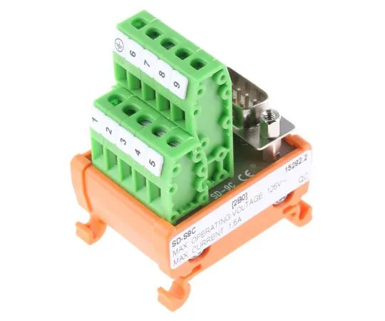 63-7657-03 RS PRO, 9 Pole D-sub Connector, Male Interface Module, DIN Rail Mount 665-9699