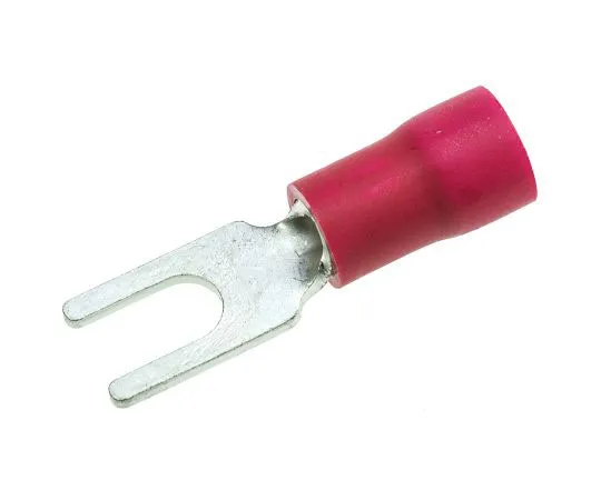 63-7695-95 JST FVWS1.25 Series Insulated Crimp Spade Connector, 0.2mm² to 1.65mm², 22AWG to 16AWG, 3.2mm Stud Size Vinyl, Red FVWS1.25-C3A(LF)
