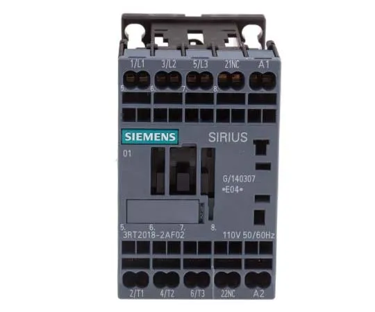 63-7721-56 Siemens 3 Pole Contactor, 16 A, 110 V ac Coil, SIRIUS Innovation, 3NO, 7.5 kW 3RT2018-2AF02