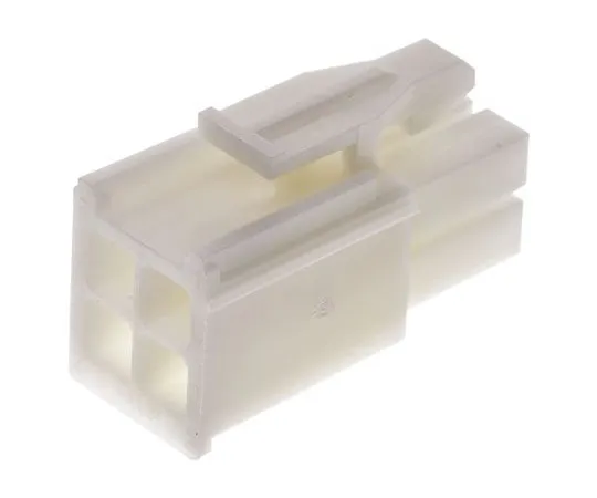63-7576-76 TE Connectivity Mini-Universal MATE-N-LOK Male Connector Housing, 4.14mm Pitch, 4 Way, 2 Row 172167-1