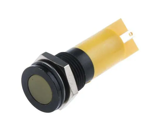 63-7717-76 RS PRO Yellow Indicator, 24 V dc, 14mm Mounting Hole Size, Solder Tab Termination, IP67 703-8894