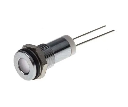63-7708-47 RS PRO White Indicator, 2 V dc, 8mm Mounting Hole Size, Lead Pins Termination, IP67 700-1653