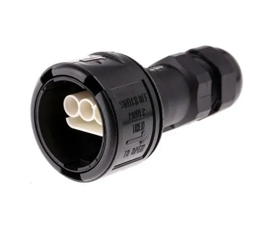 63-7571-77 Elkay Electrical 3 Pole IP68 Rating Cable Mount Male Mains Inline Connector Rated At 16A 478-7593