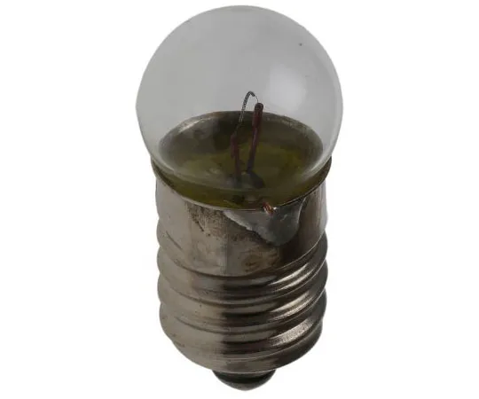63-7652-87 E10 Indicator Light, Clear, 6.5 V, 150 mA, 3000h 655-9081