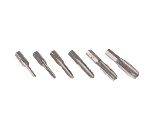 63-7669-08 RS PRO 6 Piece M10 HSS 1/4 in Hexagon Drive Tap Set 669-9394