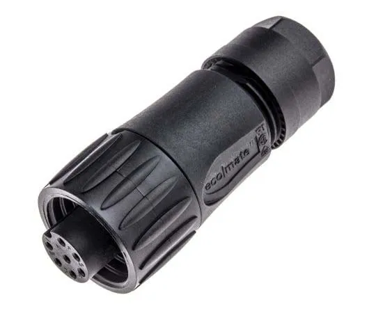 63-7705-13 Amphenol Eco-Mate Series Cable Mount Connector, 6 + PE contacts Socket C016-10D006-010-12