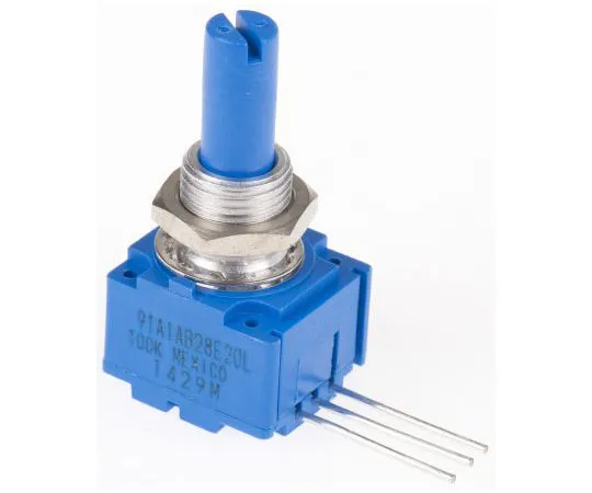 63-7609-80 Bourns 1 Gang Rotary Conductive Plastic Potentiometer with a 6.35 mm Dia. Shaft, 100kΩ, ±10%, 0.5W, Linear 91A1A-B28-E20L