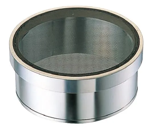 69-5185-34　Stainless Steel Frame Lining Strainer Set with Rubber Stainless Steel Clad (6.5 Mesh) 36 cm　6625200
