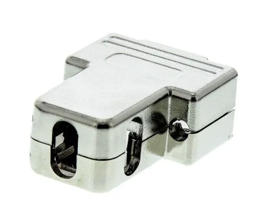 63-7562-12 MH Connectors MHTRI-M Series ABS Angled, Straight D-sub Connector Backshell, 9 Way, Strain Relief MHTRI-09-M-K