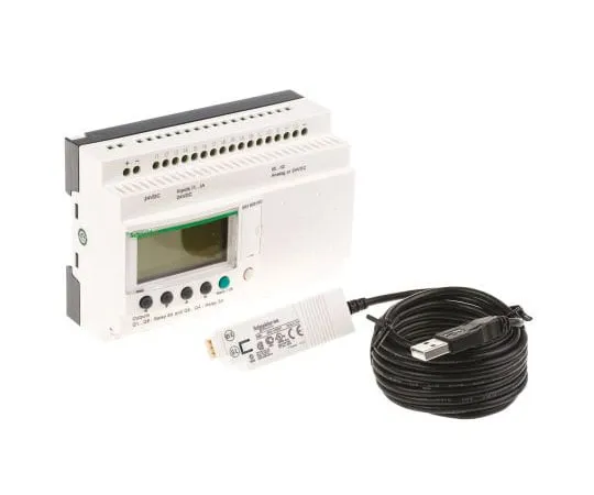 63-7565-39 Schneider Electric Zelio Logic 2 PLC CPU Computer Interface, 16 (Up → 16 Digital, Up → 6 Analogue) Inputs SR3PACK2BD