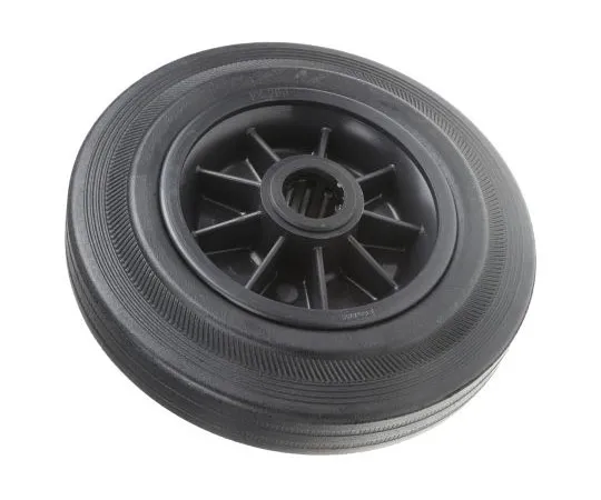63-7553-60 Tente Black Rubber Castor Wheels PVR200/50X25LM58, 205kg PVR200/50X25LM58