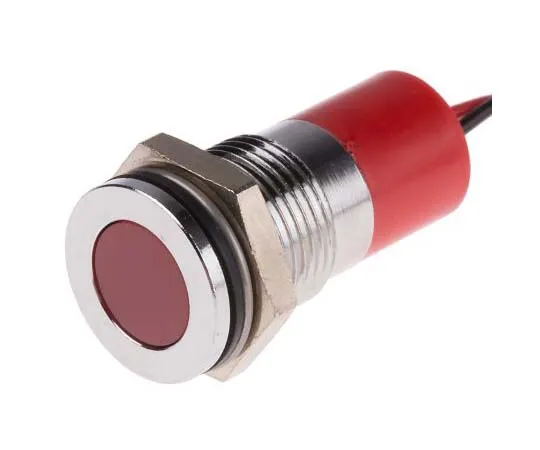63-7718-11 RS PRO Red Indicator, 6 → 36 V dc, 14mm Mounting Hole Size, Lead Wires Termination, IP67 703-9077