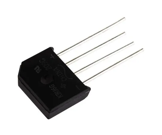 63-7649-34 Vishay KBU6G-E4/51, Bridge Rectifier, 6A 400V, 4-Pin KBU KBU6G-E4/51