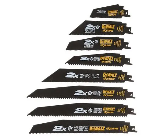 63-7675-63 DeWALT 228; 203; 152mm Cutting Length bimetal, Reciprocating Saw Blade, Pack of 12 DT2441L-QZ
