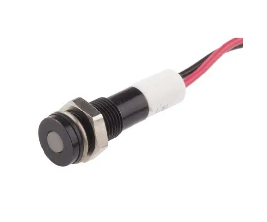 63-7708-74 RS PRO White Indicator, 12 V dc, 6mm Mounting Hole Size, Lead Wires Termination, IP67 700-1870