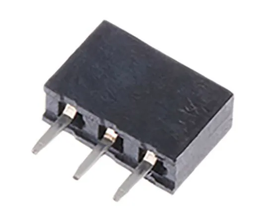 63-7685-94 HARWIN 2mm Pitch 3 Way 1 Row Straight PCB Socket, Through Hole, Solder Termination M22-7130342