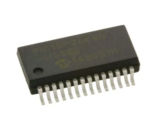 63-7747-36 Microchip PIC18F26K80-I/SS, 8bit PIC Microcontroller, 64MHz, 64 kB Flash, 28-Pin SSOP PIC18F26K80-I/SS