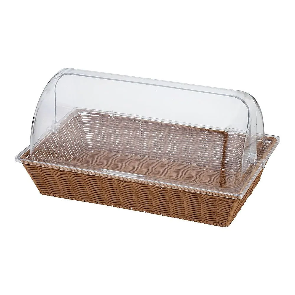 65-3878-17 PP Bakery Basket Length 1/1 w/Cover BB-412BR