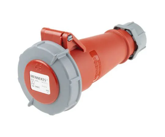 63-7584-26 Mennekes AM-TOP Series, IP67 Red Cable Mount 3P+E Industrial Power Socket, Rated At 16A, 415 V 544