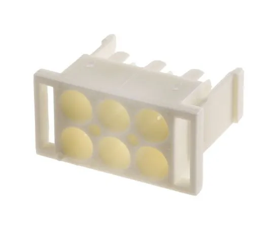63-7677-33 TE Connectivity Universal MATE-N-LOK II Male Connector Housing, 6.35mm Pitch, 6 Way, 2 Row 770020-1