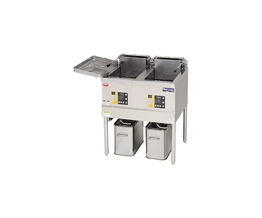 69-8542-26　Electric Fryer, Two-Tank Type, 700 x 600 x 800 mm　MEF-13WE